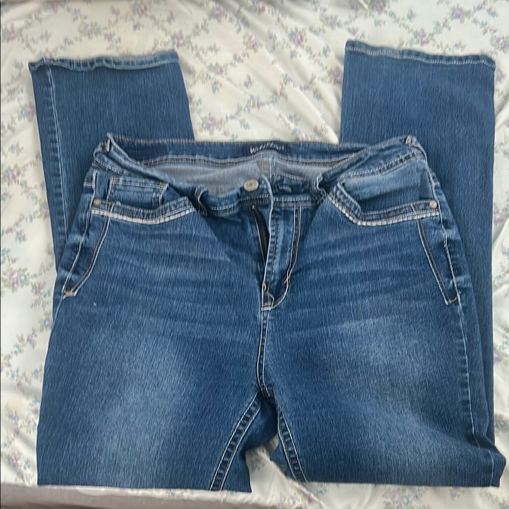 Wallflower Blue Boot Cut Jeans with Classic Medium Wash